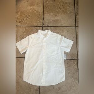 Old Navy Boys Casual White Button Down Shirt